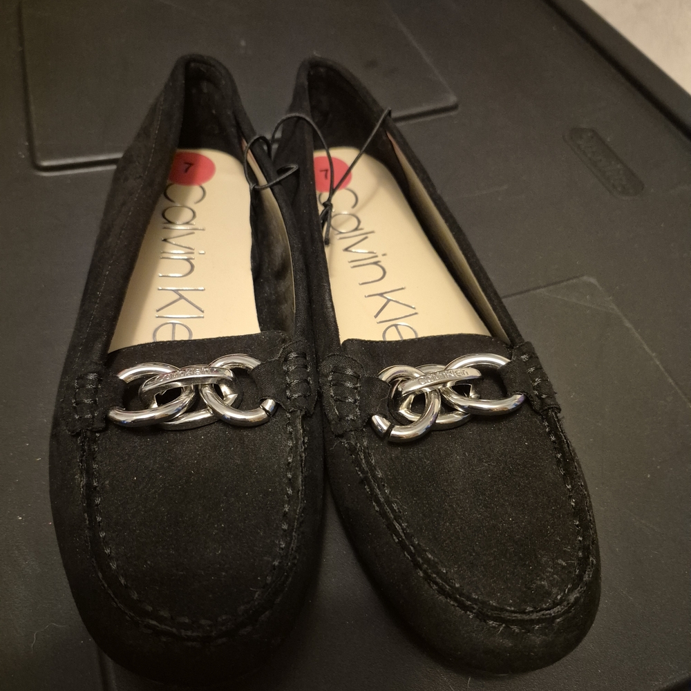 Calvin Klein Black Loafers for Women